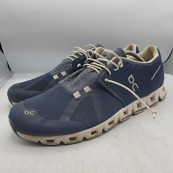 On Cloud 5 Mens 13 Blue Athletic Running Shoes Lightweight Casual Comfort - Picture 4 of 14